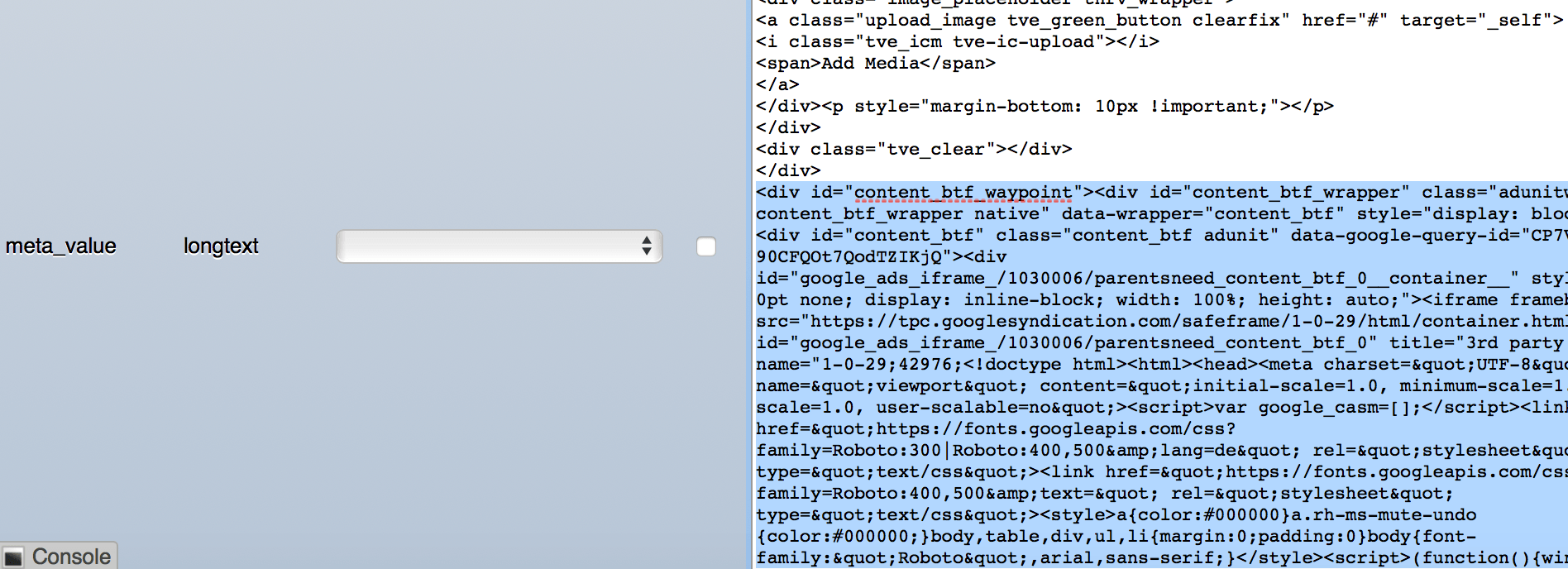 How to remove strange Mediavine Artifacts from your posts