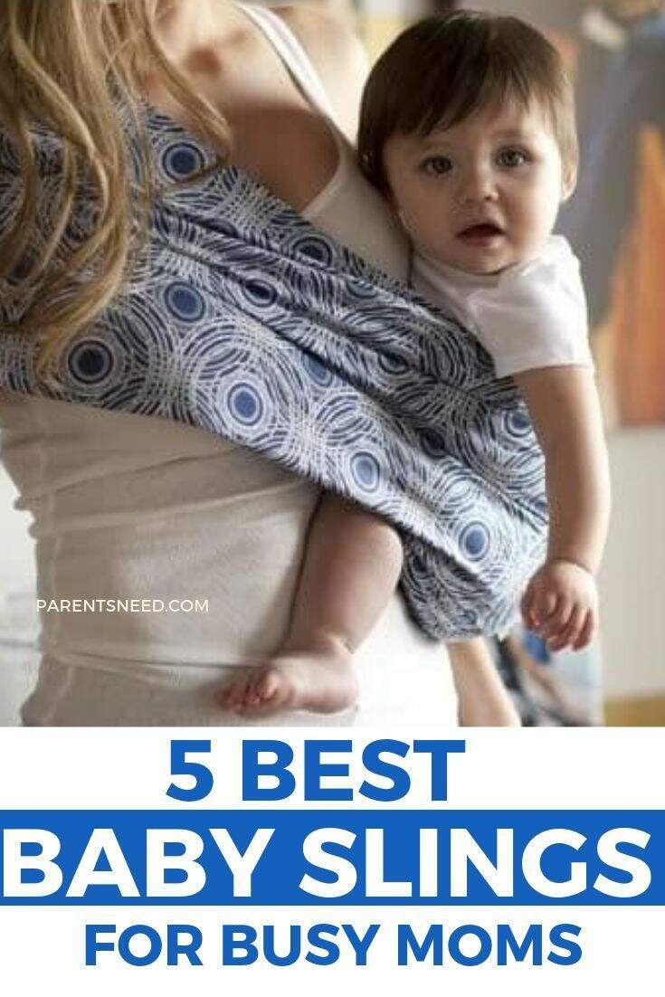 Mom carrying her baby in a sling