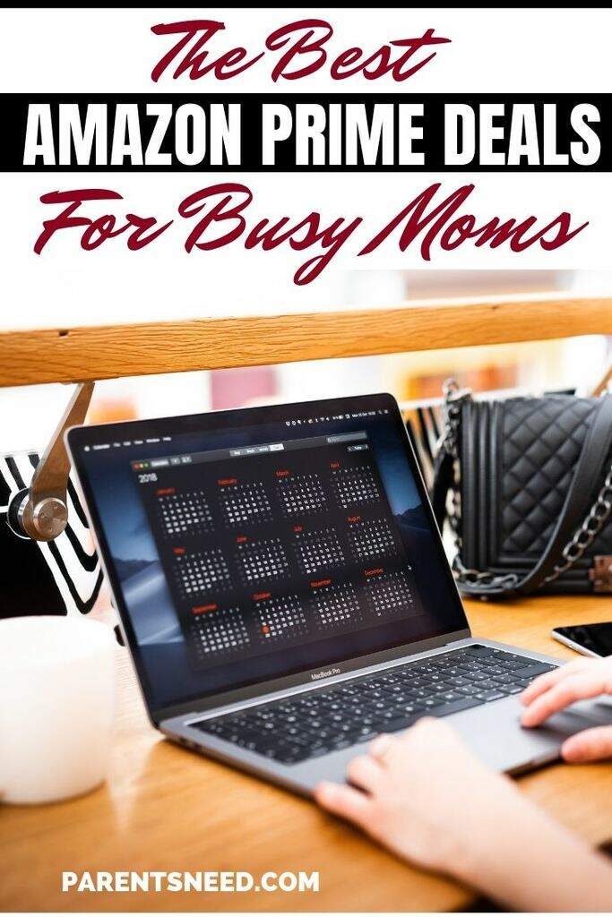 A busy mom updating her online calendar