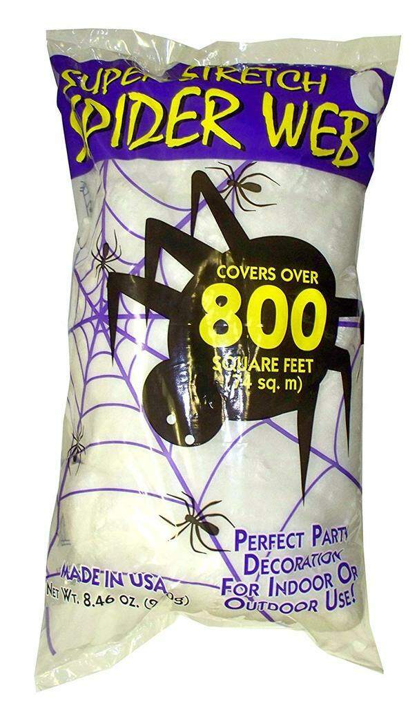stretchy spider web halloween decoration