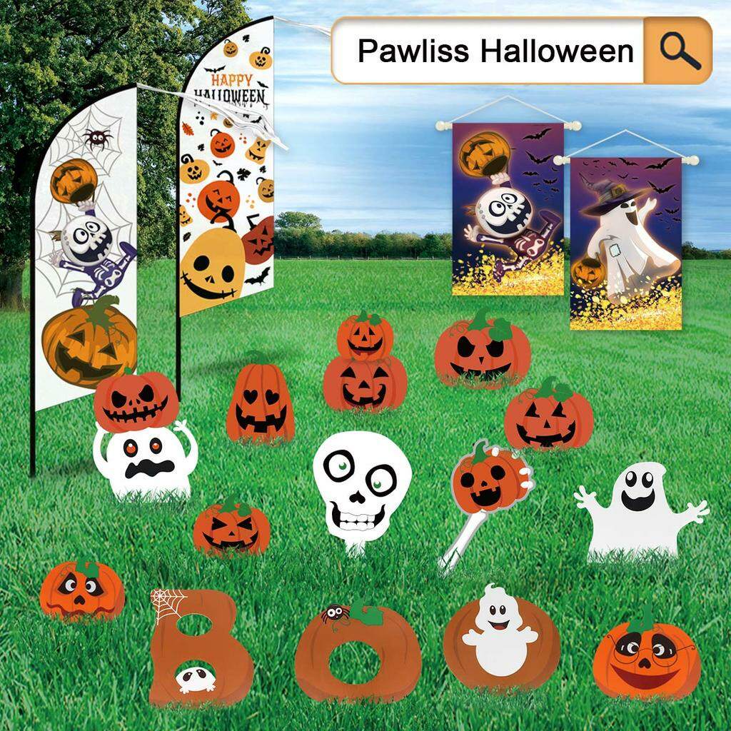 8 pcs halloween lawn decorations