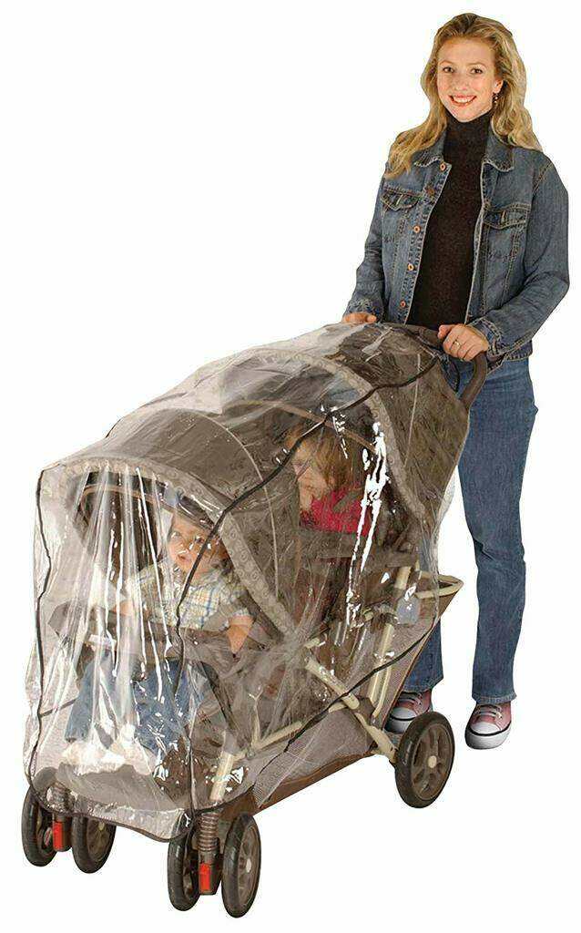 Jeep Double Stroller Rain Cover, Tandem Stroller Rain Cover