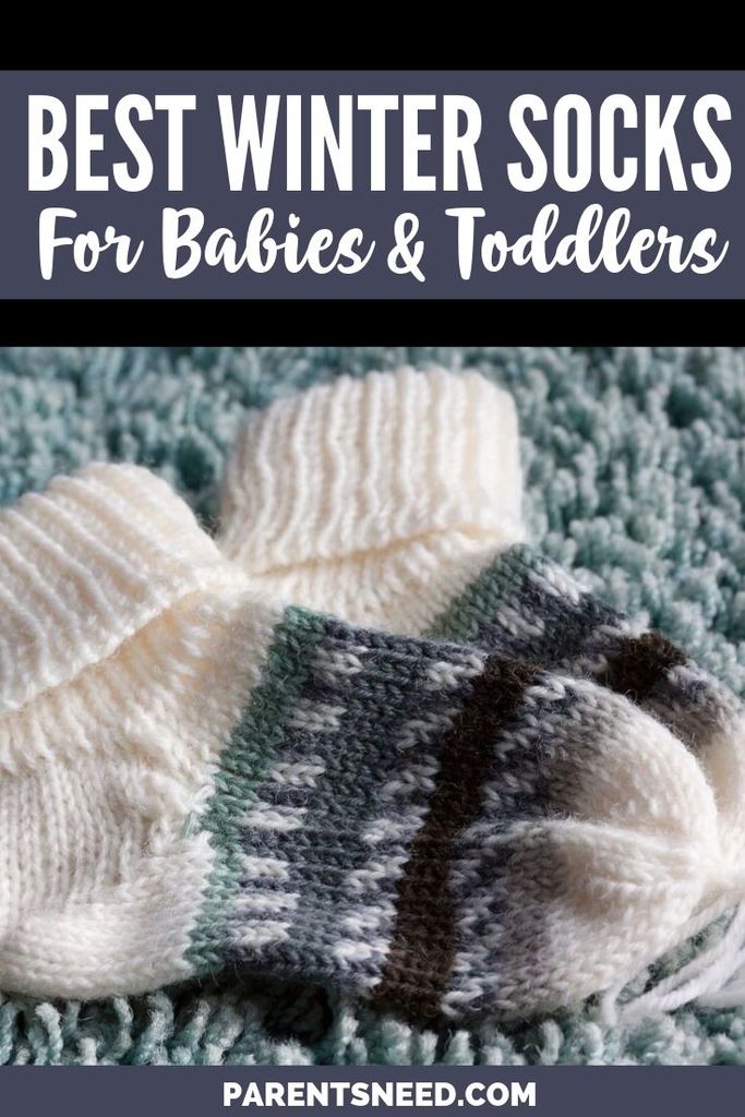 A pair of cozy baby socks