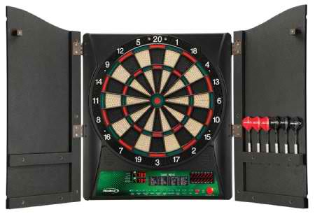 Regent-Halex Millennia 1.0 Electronic Dartboard In Wood Cabinet