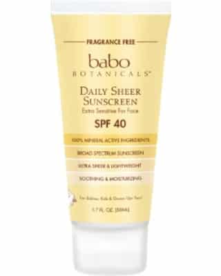 Babo Botanicals Daily Sheer Sunscreen, SPF 40