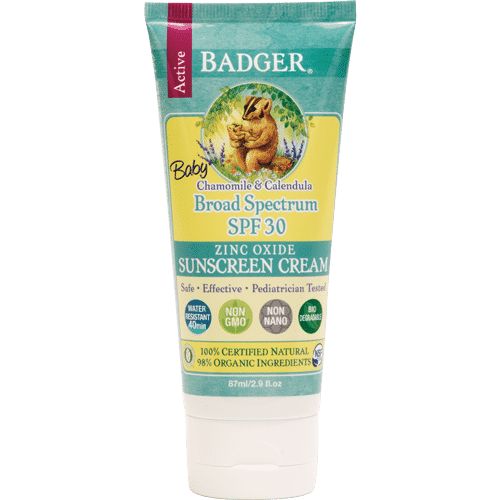 Badger Baby Sunscreen Cream, SPF 30