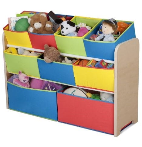 Delta Multi-Color Deluxe Toy Organizer with Storage Bins