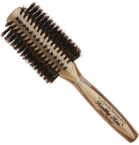 Olivia Garden 2 1/2" 100% Natural Boar Bristles Round Hair Brush Eco-Friendly
