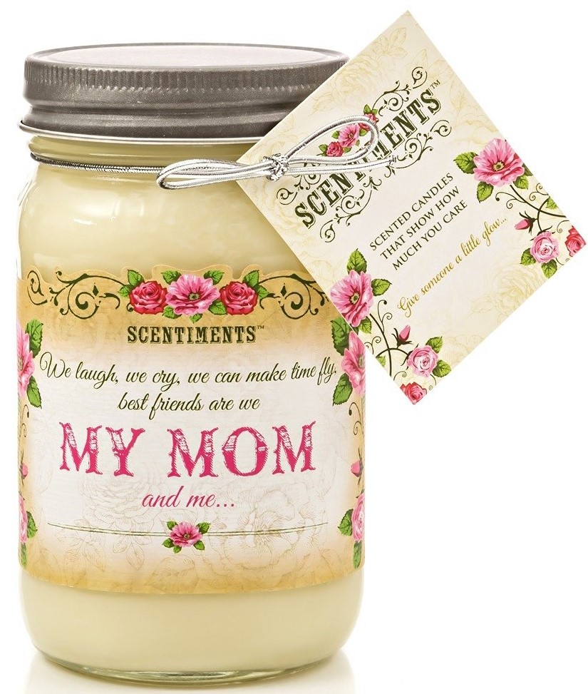 Scentiments Scented Candle with Vanilla Essential Oils