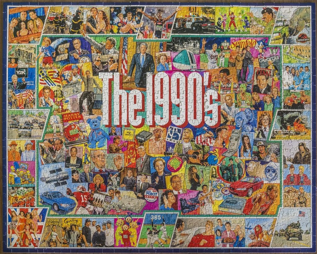 White Mountain Puzzles - The 1990s - 1,000 Piece Jigsaw Puzzle