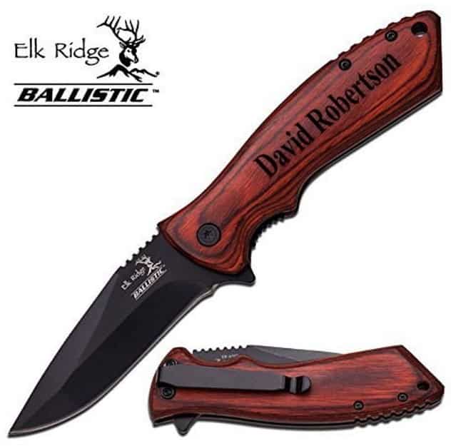 Quality Elk Ridge Pakkawood Handle Folding Knife