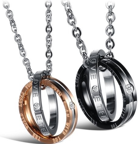 SunnyHouse Matching Couple Pendant Necklace