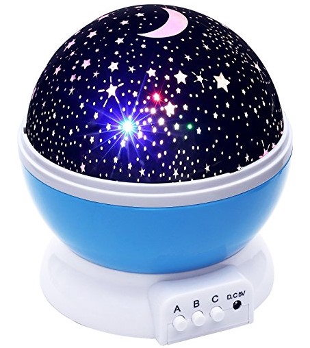 Lizber Baby Night Light Moon Star Projector