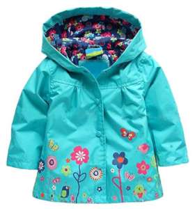 Arshiner Girl Baby Kid Waterproof Hooded Coat Jacket Outwear Raincoat Hoodies