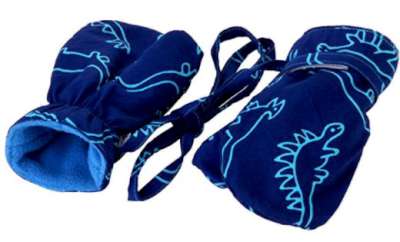 Back From Bali Boys Baby Toddler Mittens with String Micro Fleece Warm Winter