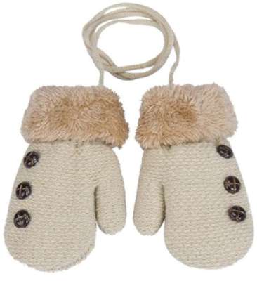 DZT1968® 1 Pair Winter Baby Cute Thick Gloves Mittens With 