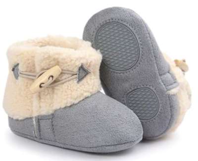 Elevin(TM) Baby Soft Sole Crib Shoes Anti-slip Prewalker Snow Booties