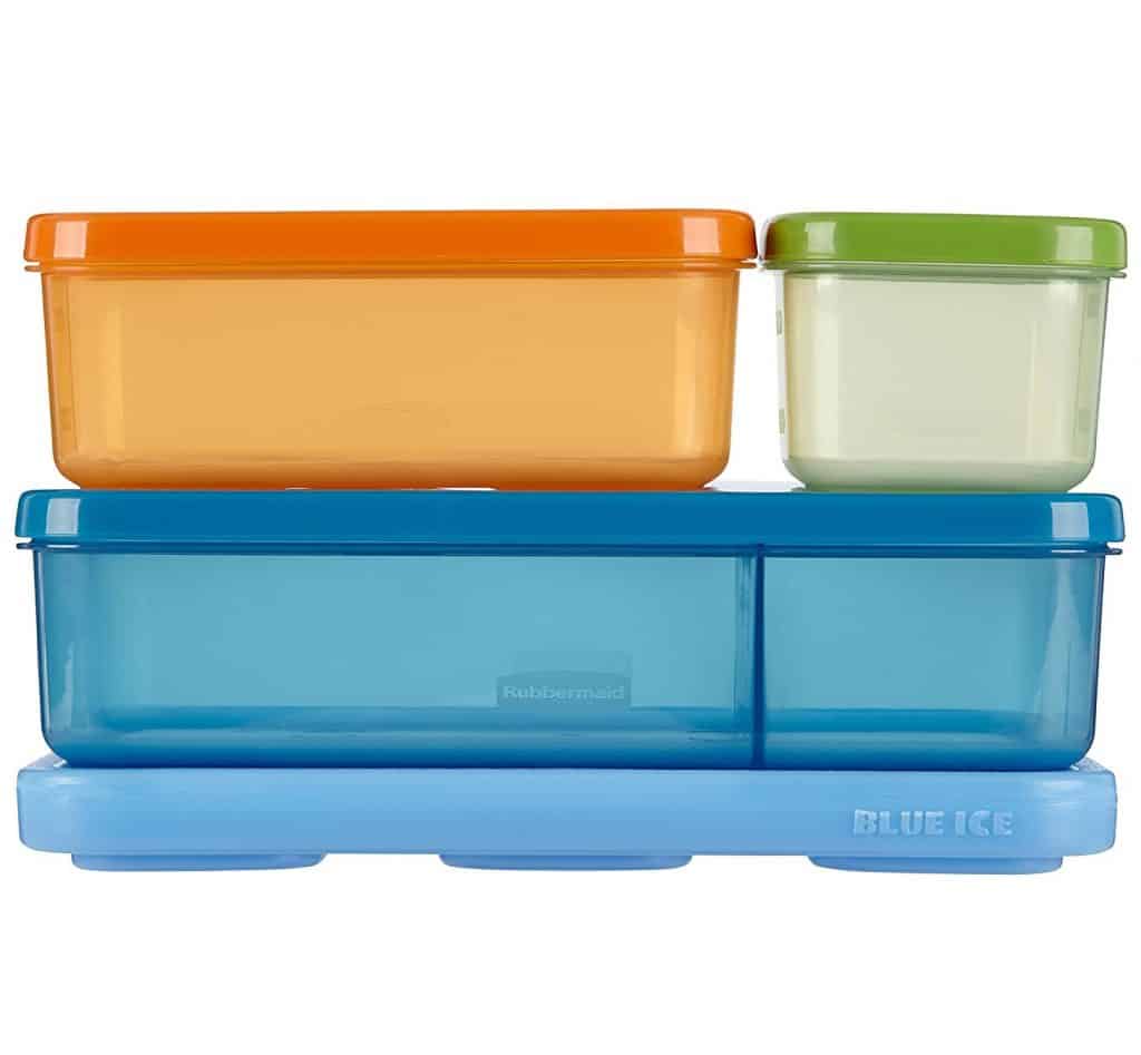 Rubbermaid 1866737 LunchBlox Kid's Flat Lunch Box Kit