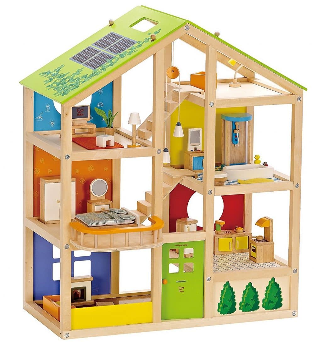Hape All Seasons Kid's Wooden Doll House