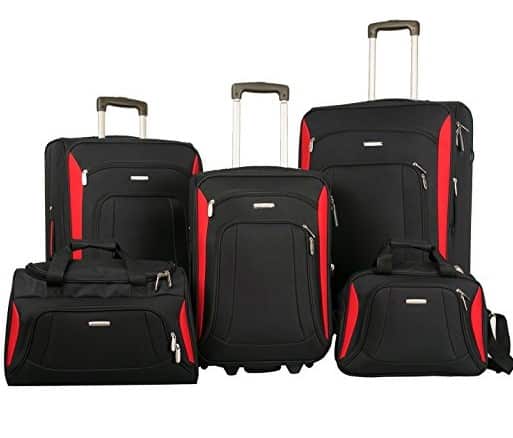 Merax Luggage Set Softshell Deluxe Suitcase