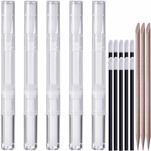 cuticle oil pen applicators and soft cuticle pusher