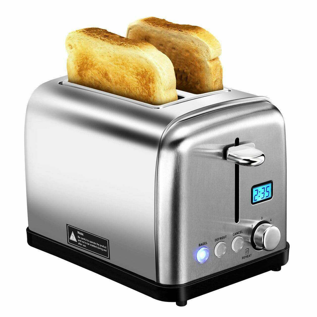 2 Slice Toaster with LCD Timer by HOLIFE 