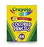 A box of 64 colored pencils by Crayola