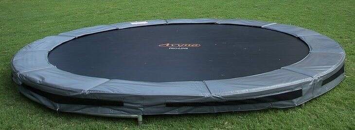 a 14-foot inground trampoline